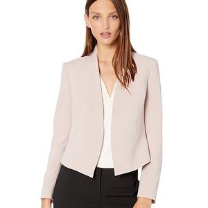 Nine West Plus Open Front Crepe Jacket